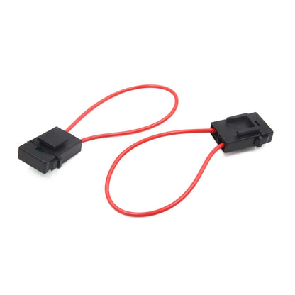 5Pcs 30A Red Inline Wire Mini Power Blade Fuse Holder for Motorcycle Car
