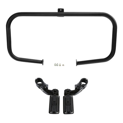 Engine Guard Crash Bar Footpegs for Harley Touring Road King (1997-2008)