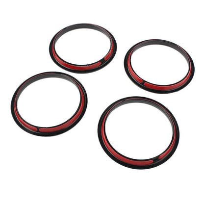 4 x Air Vent Cover Rings for Audi A3 S3 (2012-2019) - Black
