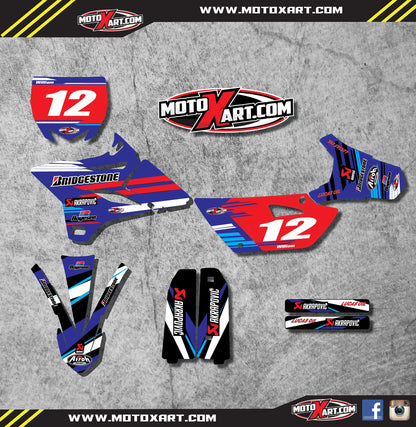 Full Custom Graphic Kit for Yamaha YZ 85 (2015-2016) - RUFF Style Decals