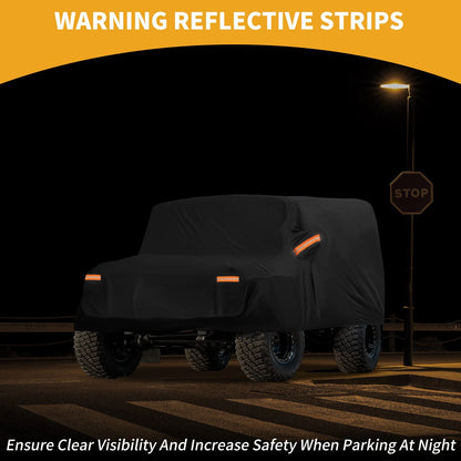 Waterproof Car Cover w/Reflective Straps for Land Rover Defender 110