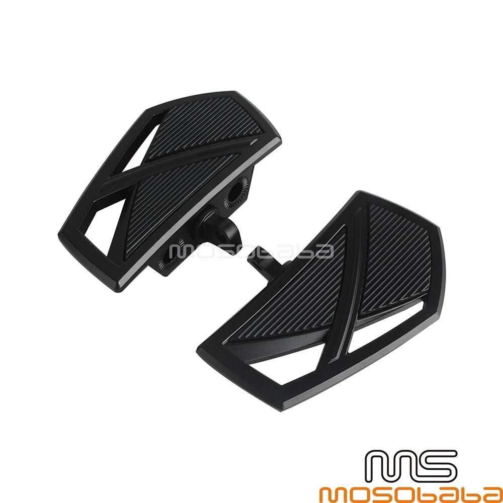 Black Footpeg Foot Pegs for Harley Softail Slim FLSL 107 LiveWire (2018-2023)