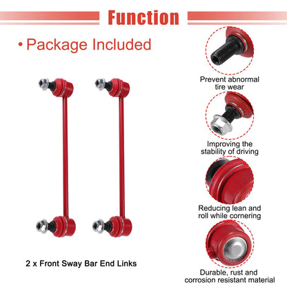 2 x Front Stabilizer Sway Bar End Links for Toyota Camry Avalon (2012-2023)