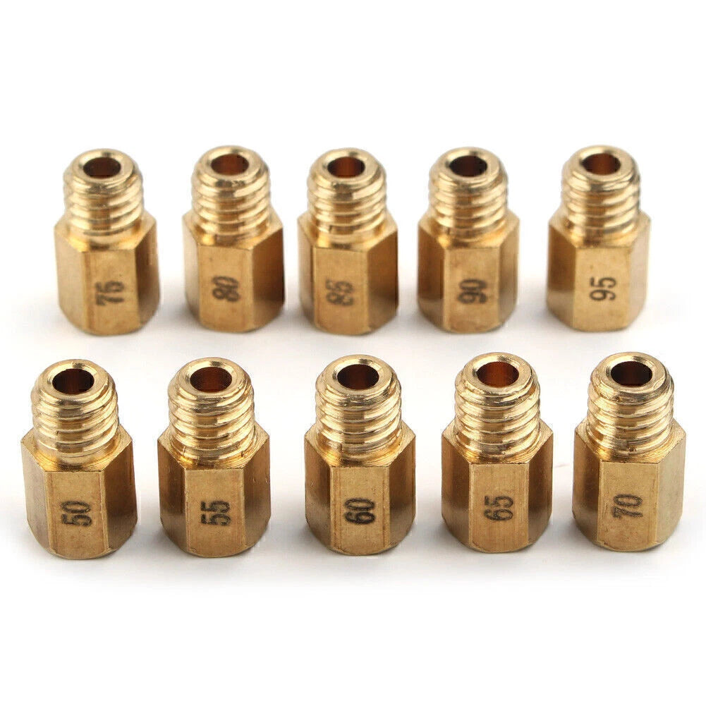 10pcs Carb Main Jets for MIKUNI VM/TM/TMX AX100 (50-95)