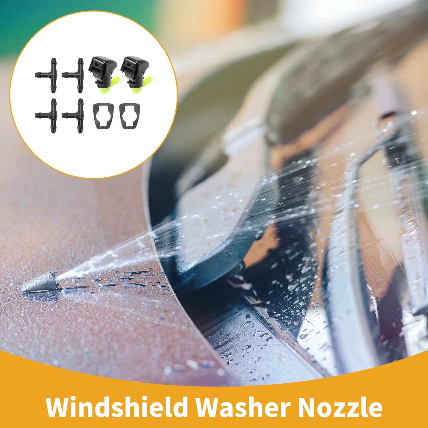 Windshield Washer Nozzle Kit for Jeep Liberty (2008-2012)