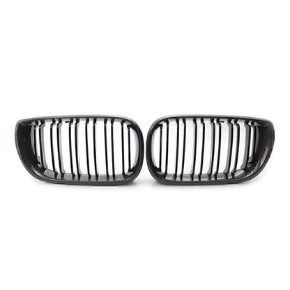 Carbon Fiber Double Slat Front Kidney Grille for BMW E46 Sedan (2002-2005)