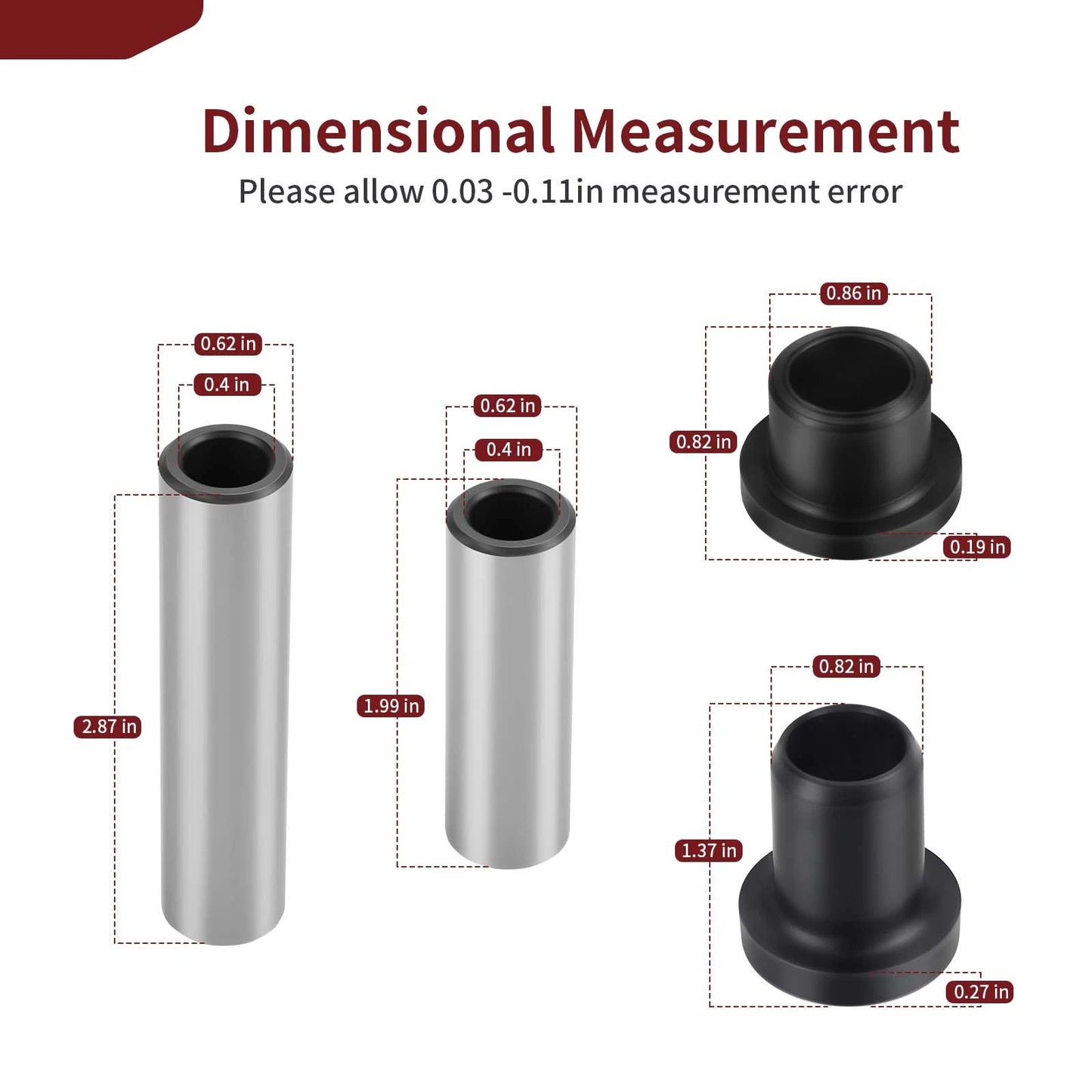 Rear Suspension A-Arm Bushings for Arctic Cat (2008–2015)