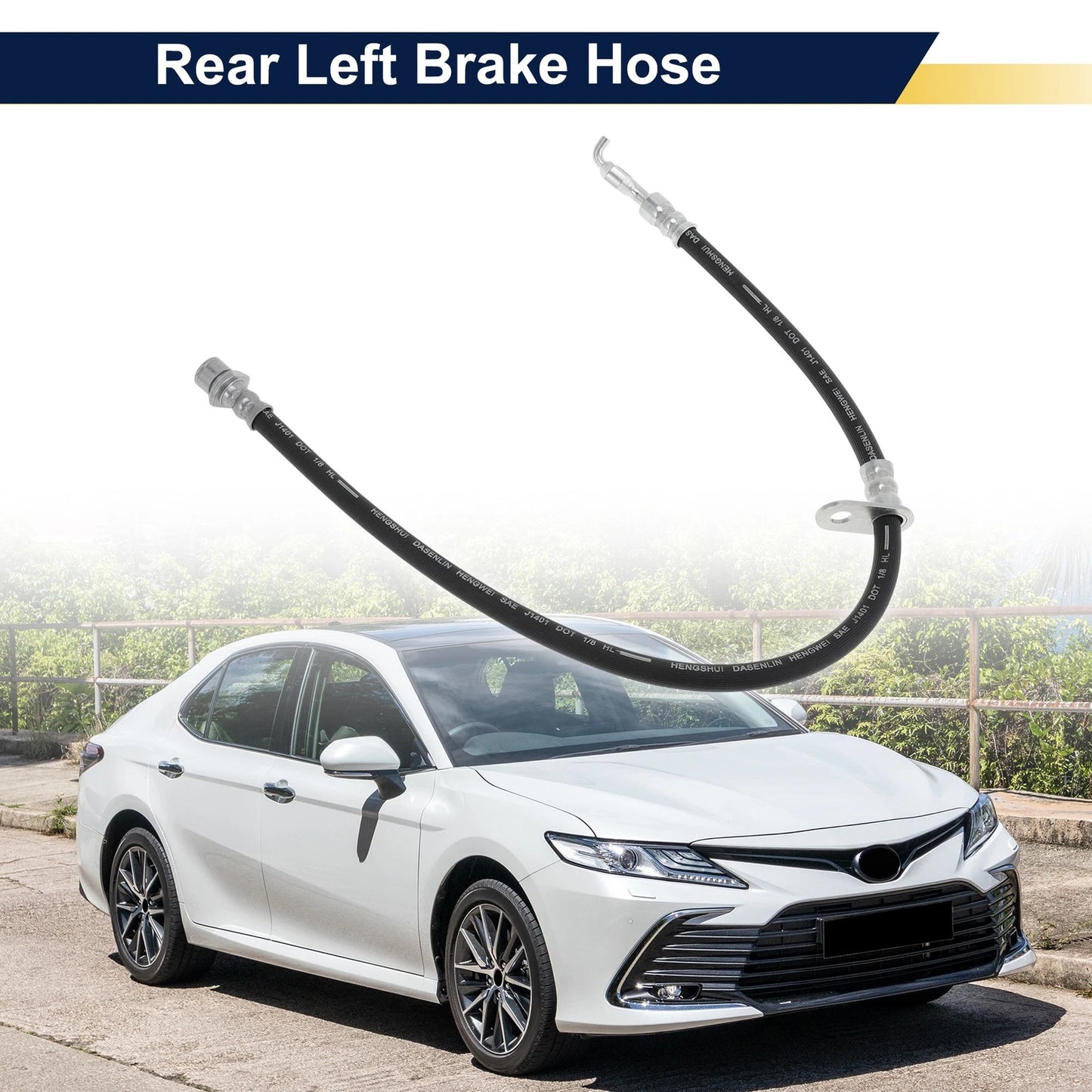 Rear Left Brake Hose for Toyota Camry (2002-2008) Hydraulic Hose 2 x 9094702C94