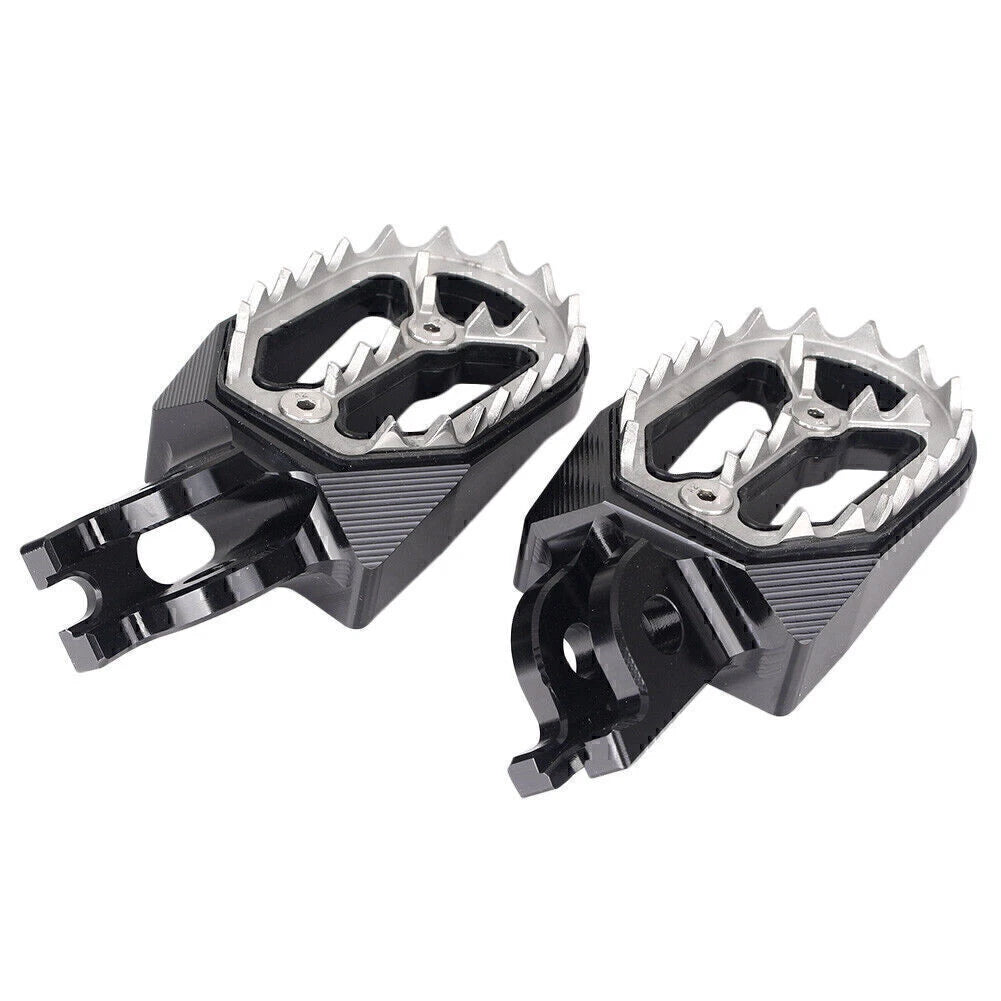 Black Shark Teeth Racing Foot Pegs for Kawasaki KX250 KX450 (2008-2015)