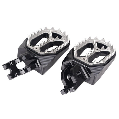 Black Shark Teeth Racing Foot Pegs for Kawasaki KX250 KX450 (2008-2015)