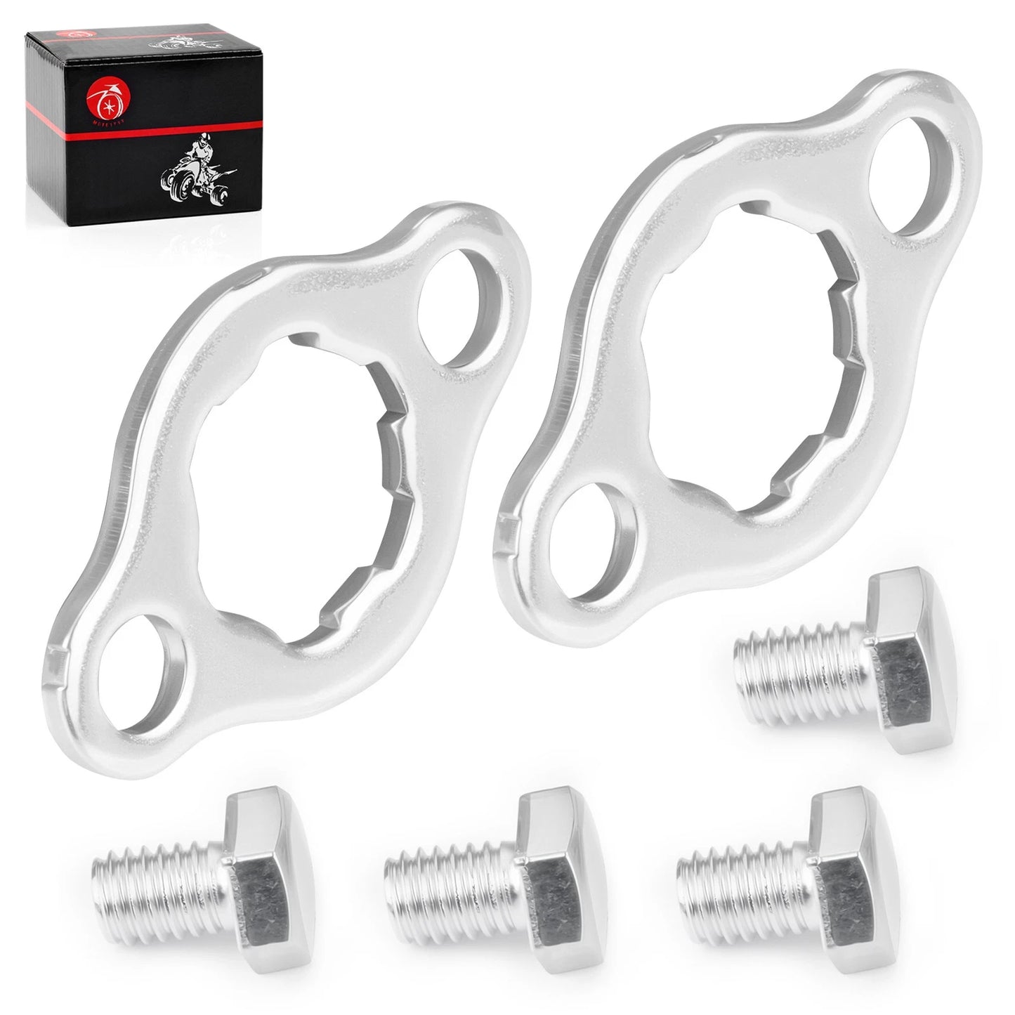 2pcs Engine Front Sprocket Retainer Plate w/Bolt for Honda TRX70 (1986-1987)