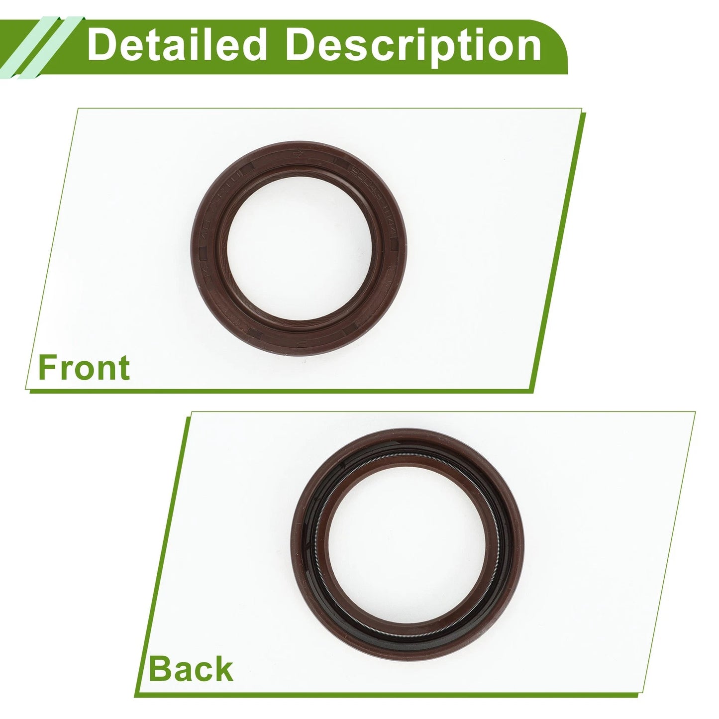 Front Crankshaft Oil Seal for MAZDA MX3 Mk5 Mk6 (1991-1998) 1 x Seal