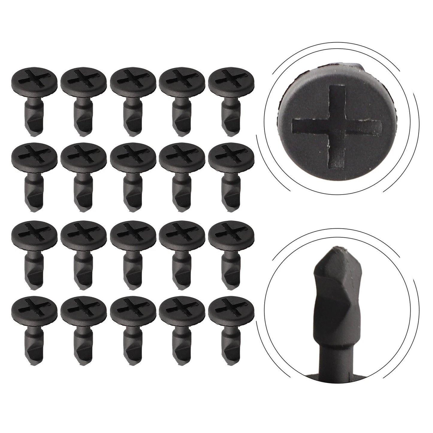 Engine Compartment Panel Clips / Set of 20 for Cayenne Porsche