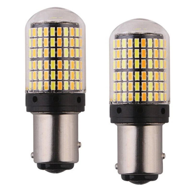 LED Switchback Turn Signal Brake Light Bulbs for Car 1157 2057 2357