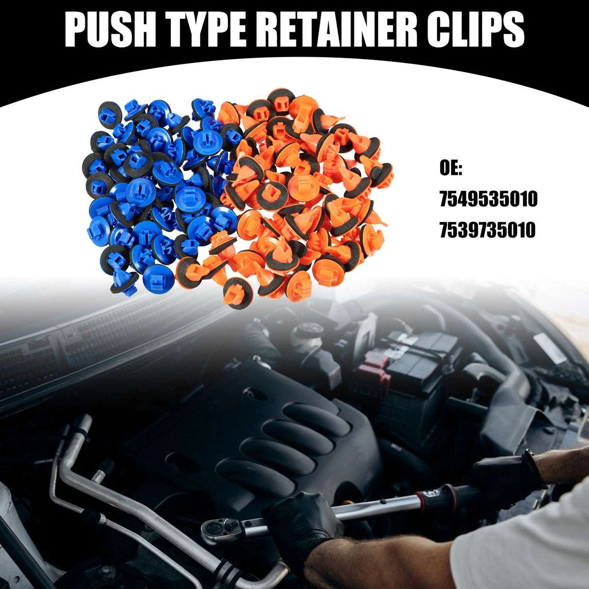 50 x Fender Flare Clips for Toyota 4Runner (2003–2023)