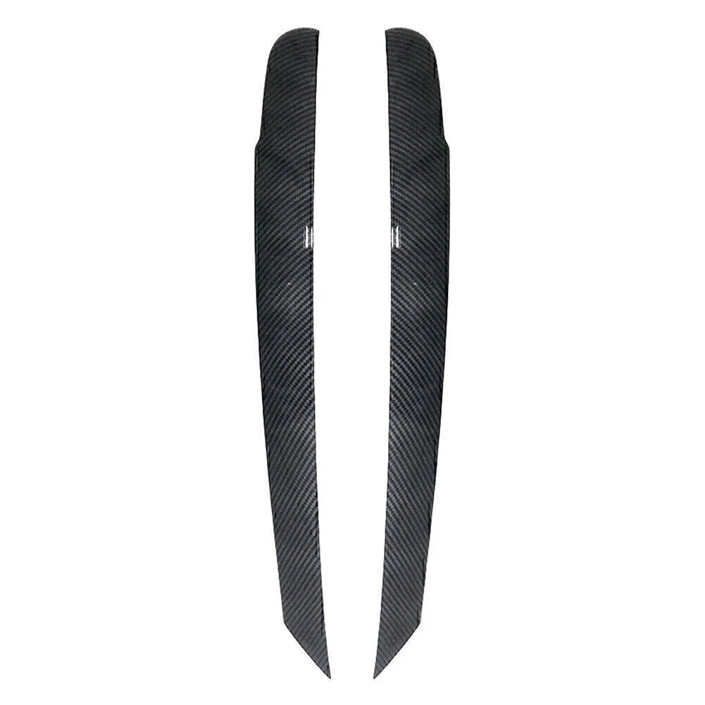 Front Headlight Eyelid Trim Cover for Volkswagen Touran Carbon 2011-2015