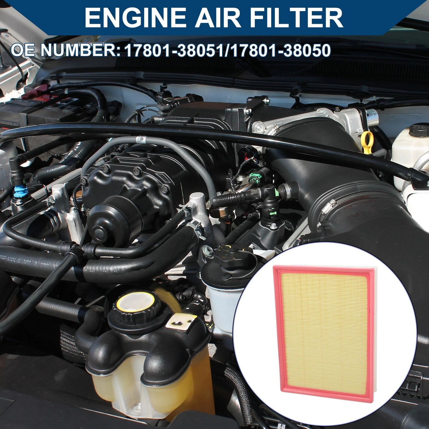 Engine Air Filter for Toyota 4Runner 4.0L (2010-2024) - 1 x Quality Replacement