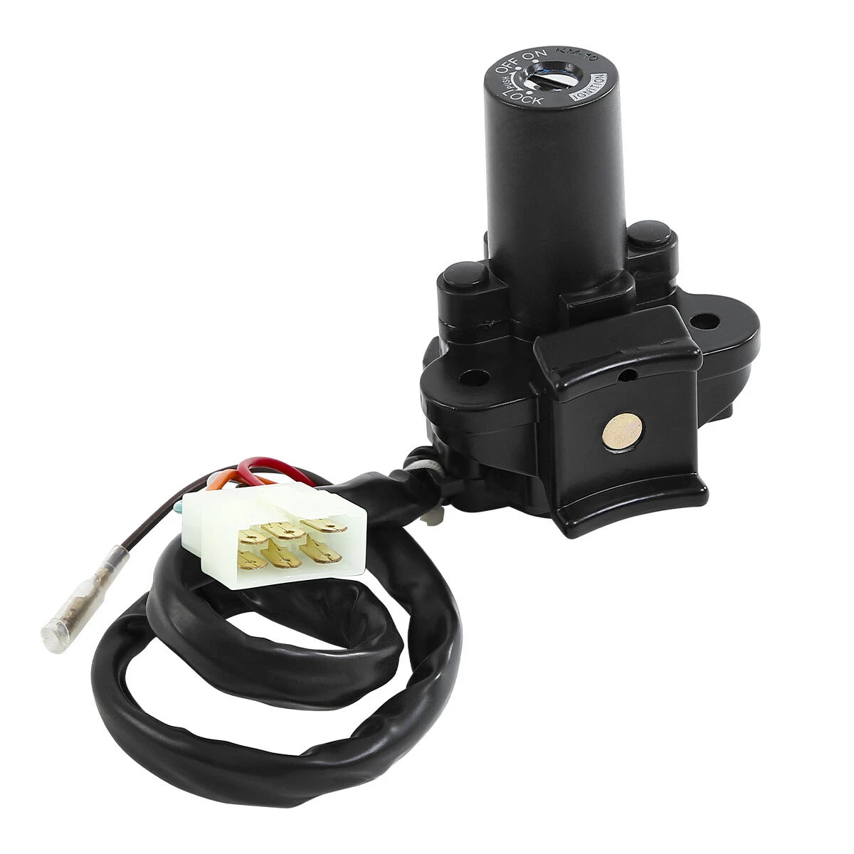 Black Ignition Switch & Key Set for Kawasaki ZX6R ZX9R (2000-2002, 1994-2003)