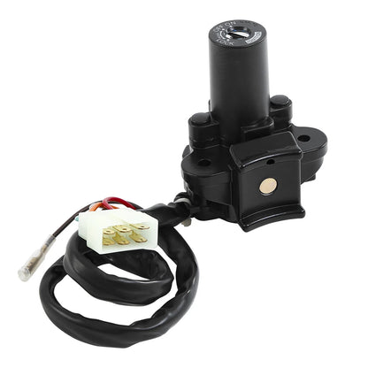 Black Ignition Switch & Key Set for Kawasaki ZX6R ZX9R (2000-2002, 1994-2003)