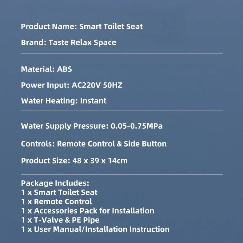 Electric Bidet Cover for Smart Washlet - Heated Water Massage Mode (2023)