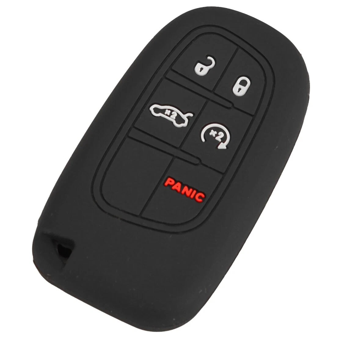 5 x Button Silicone Car Key Shell Cover for Dodge Jeep Chrysler Fiat
