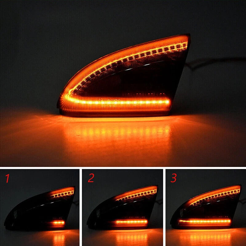 Sequential LED Mirror Turn Signal Puddle Lights for 2009-2018 Dodge RAM 1500/2500