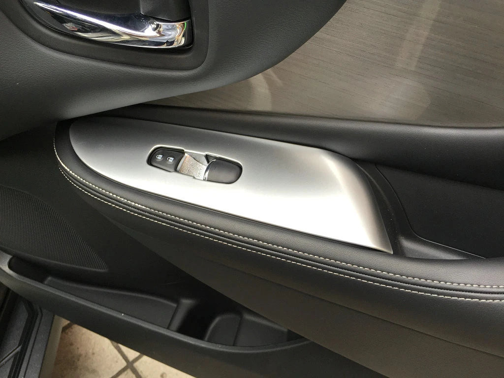 Pearl Chrome Door Armrest Window Switch Cover Trim for Nissan Murano (2015-2021)