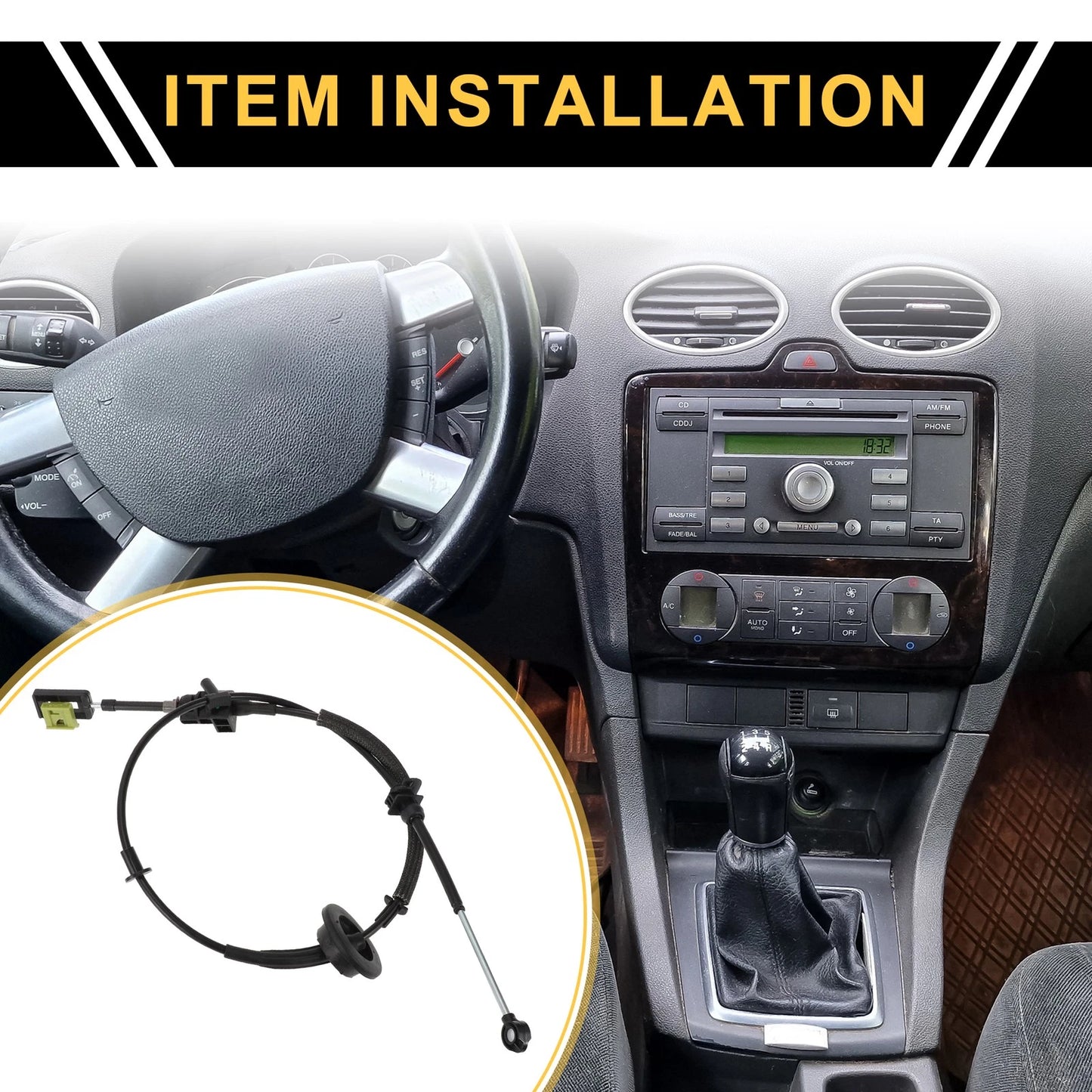 Auto Transmission Gear Shifter Cable for Ford Expedition, F150 (1997-1999)