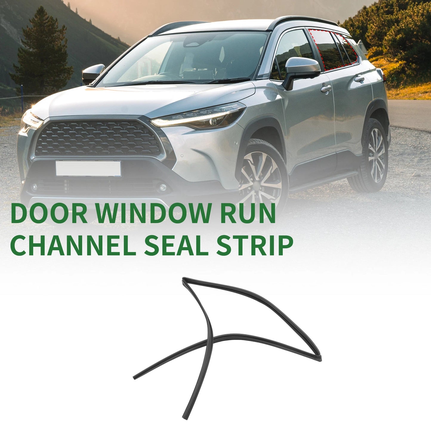 Rear Left Door Window Seal Strip for Toyota