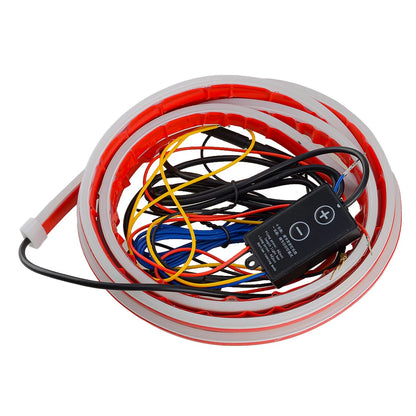 200cm Dynamic LED DRL Hood Light Strip for Car