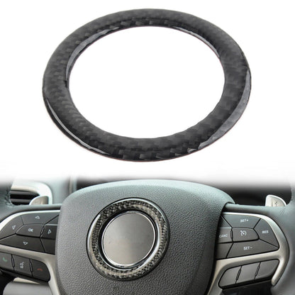 Black Steering Wheel Hub Cover Trim for Jeep Grand Cherokee (2014-2022)