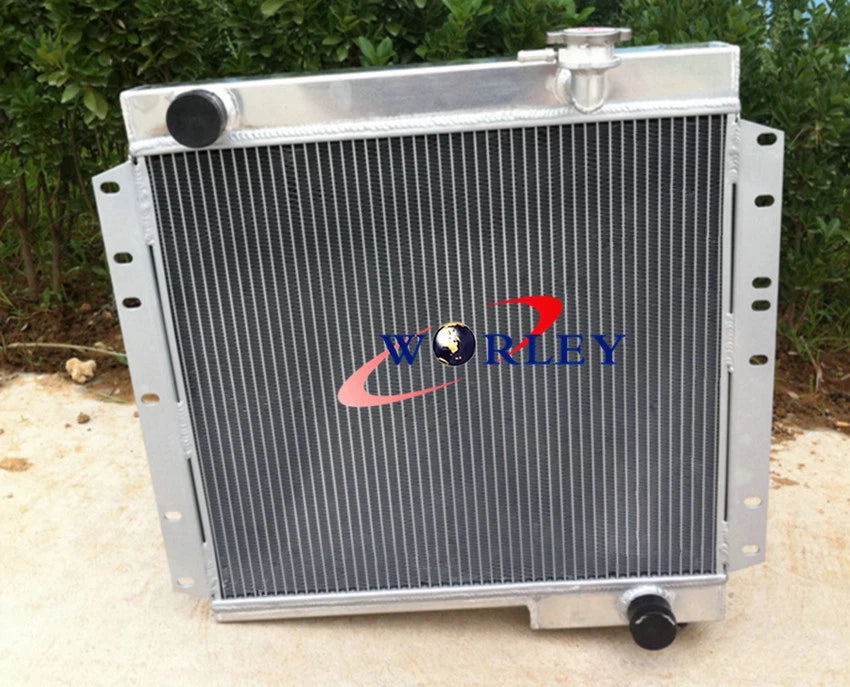 3 Row Aluminum Radiator, Shroud, Fan for Toyota Land Cruiser FJ40 FJ45 (1960-1984)