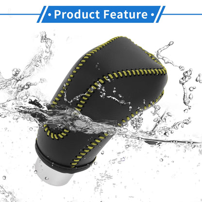 Subaru Impreza Gear Shift Knob Cover 2017-2023 Black Yellow Faux Leather