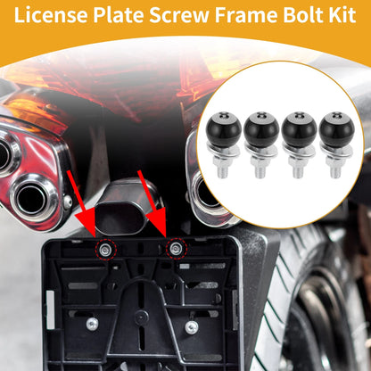 License Plate Screws Cover 40mm for Universal Motorcycle M6