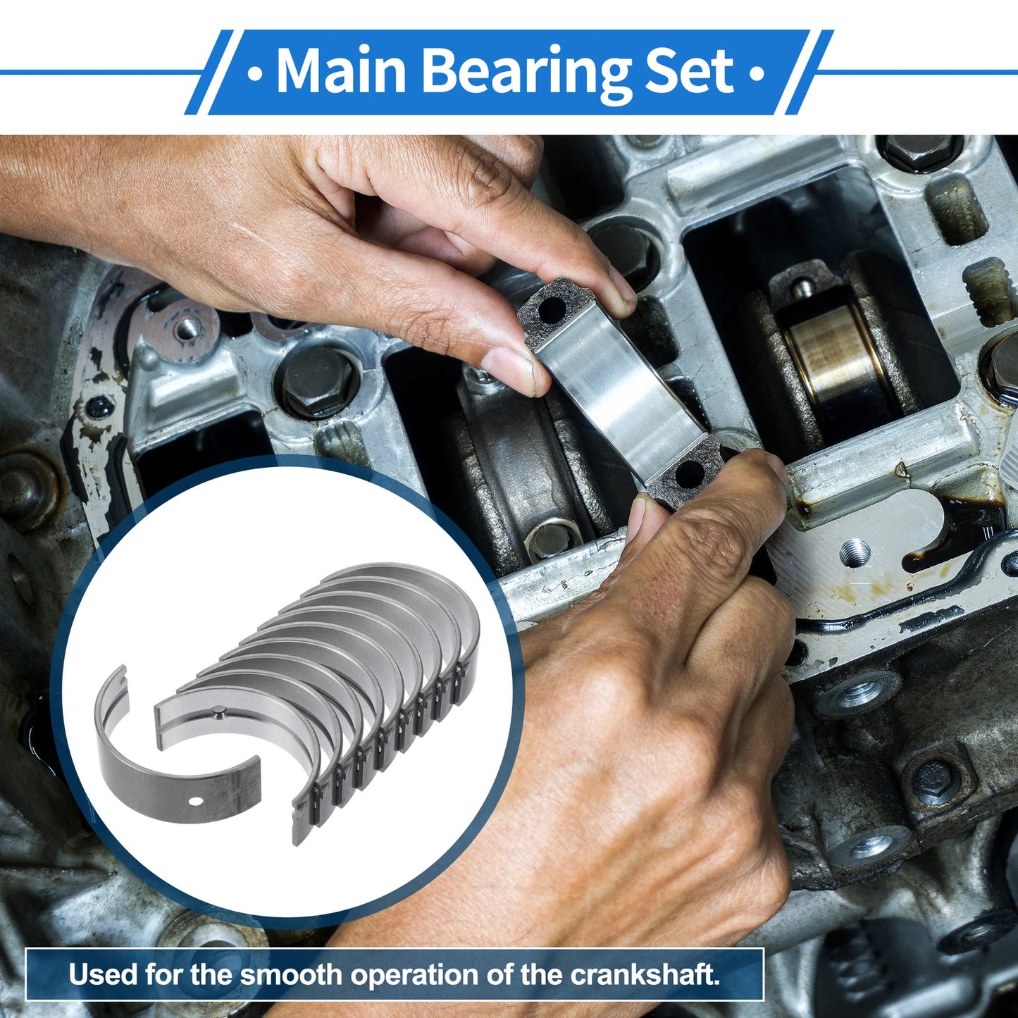 Main Bearing Set for Mitsubishi Lancer (2002-2007)