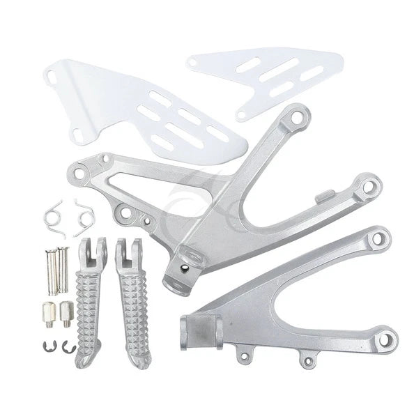 Front Rider Footrests Footpeg Bracket Set for YAMAHA YZF R1 (2007-2008)