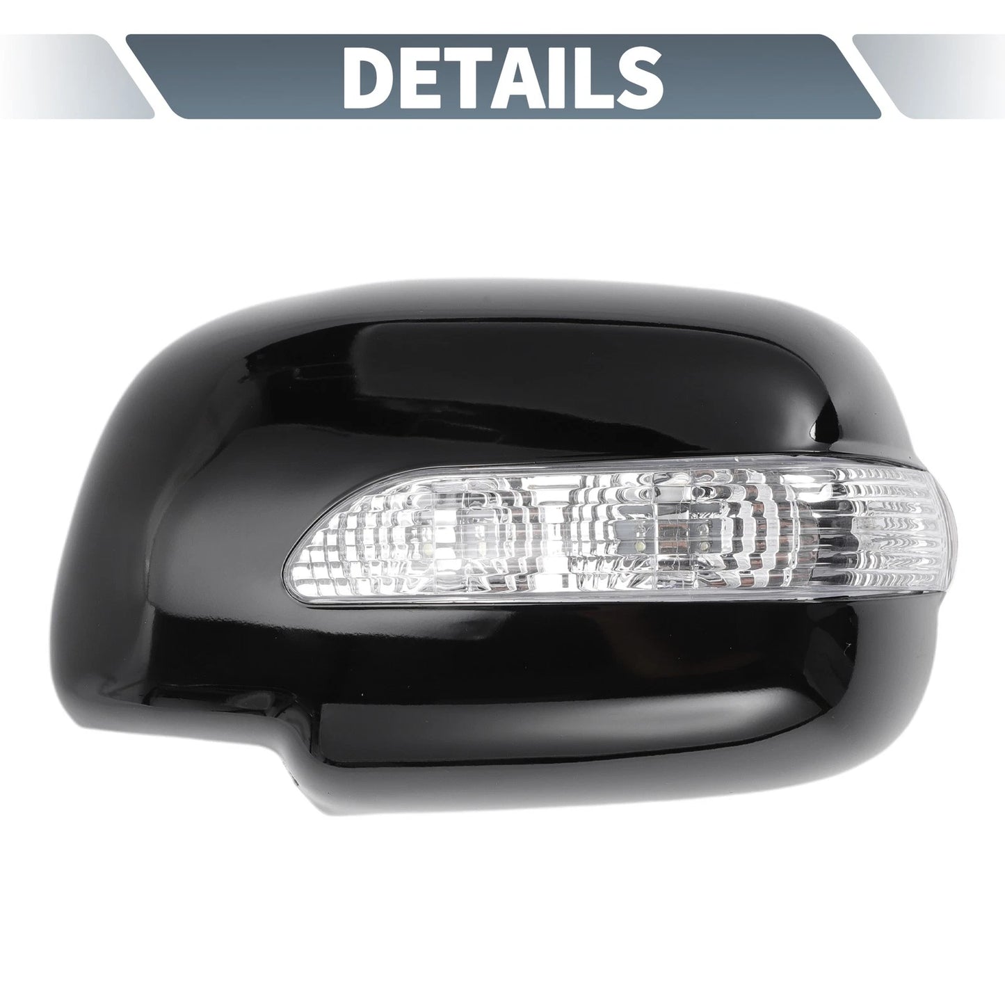 Gloss Black Rearview Mirror Cover Overlay for Lexus RX330 RX300 RX350 (2004-2006)