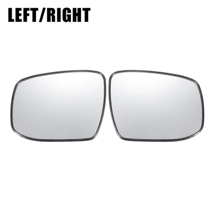 Pair White Mirror Glass w/ Back Non-heated for Honda Jazz Fit (2001-2023)