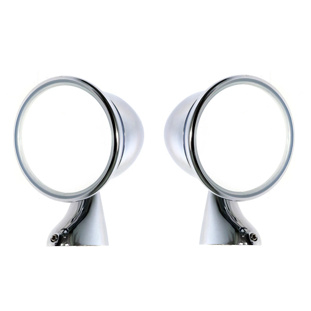 Chrome Bullet Style Door Fender Mirror for MG MGB MGC GT Coupe Roadster 2-Door