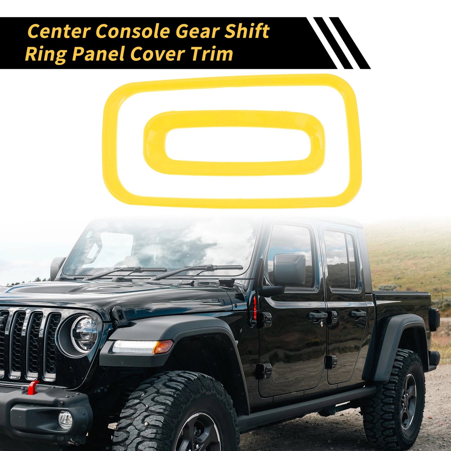 Center Console Gear Shift Ring Cover Trim for Jeep Wrangler JK (2007-2018)