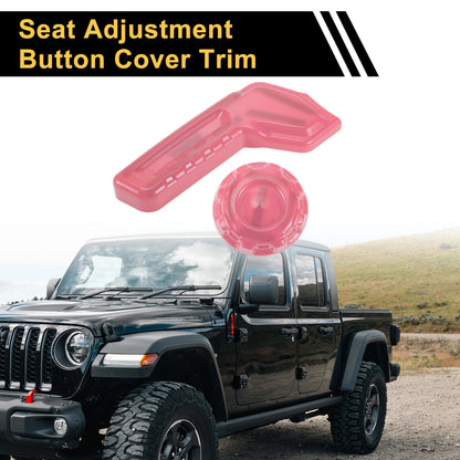 Seat Adjustment Button Cover Trim for Jeep Gladiator JT (2018-2024) - Pink