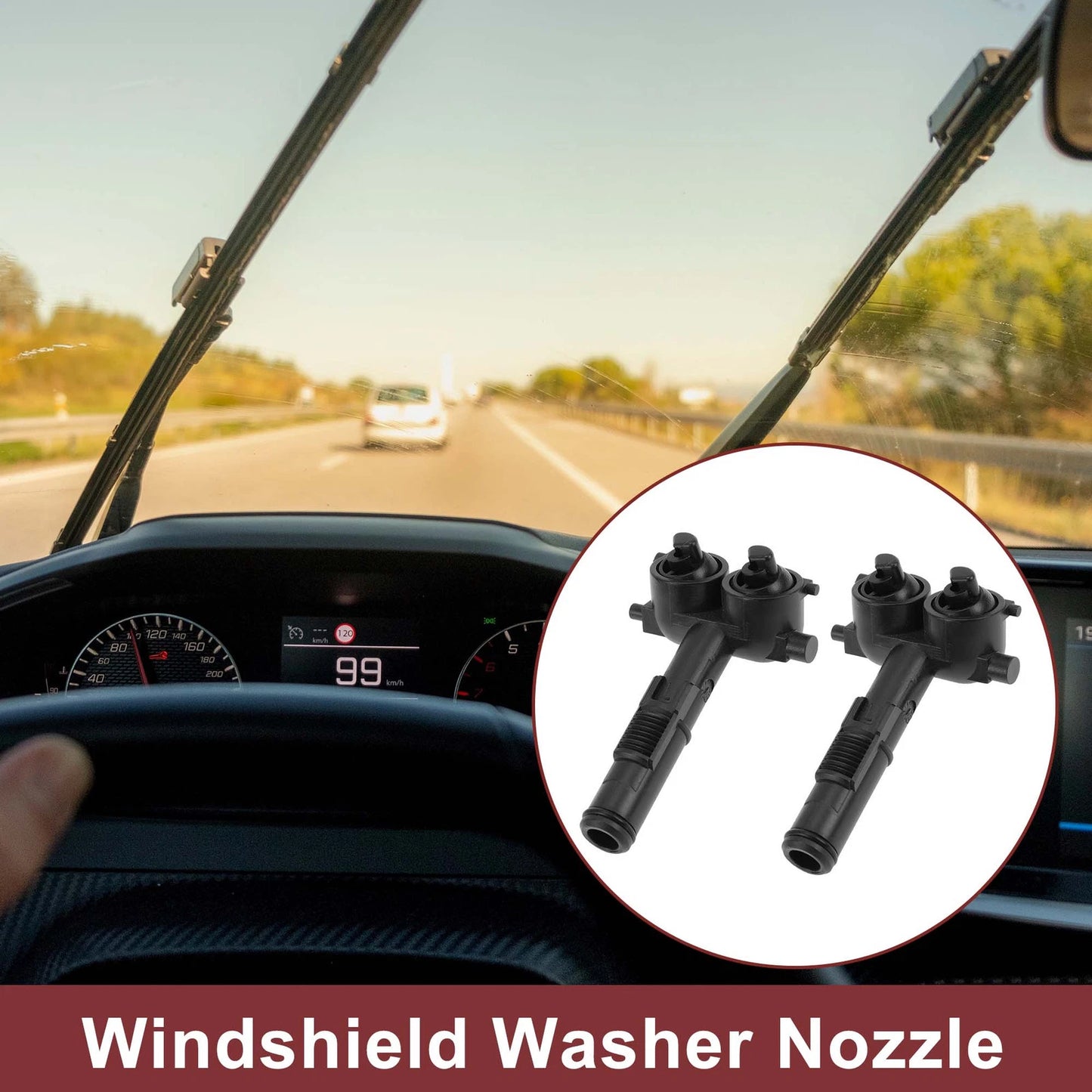 Front Left Right Headlight Washer Nozzle 2x for Porsche Cayenne