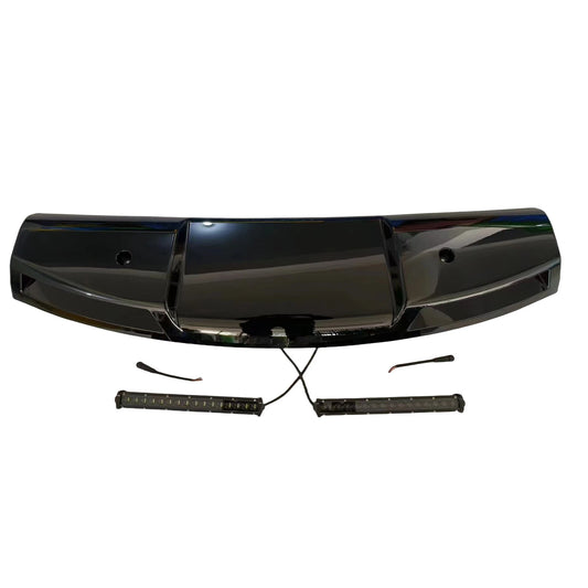 1x Gloss Black Front Top Light Bar for Land Rover Defender 90 110 (20-25)