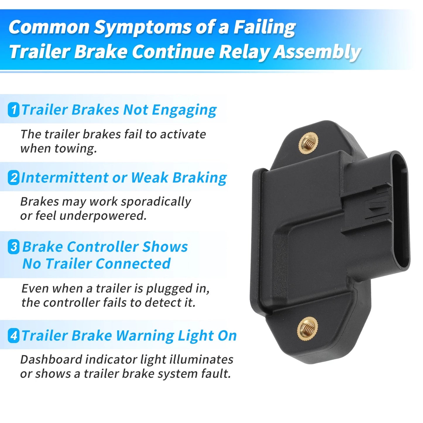 Trailer 6.0 Brake Continue Relay for GMC Yukon XL 2500 (2009-2013)