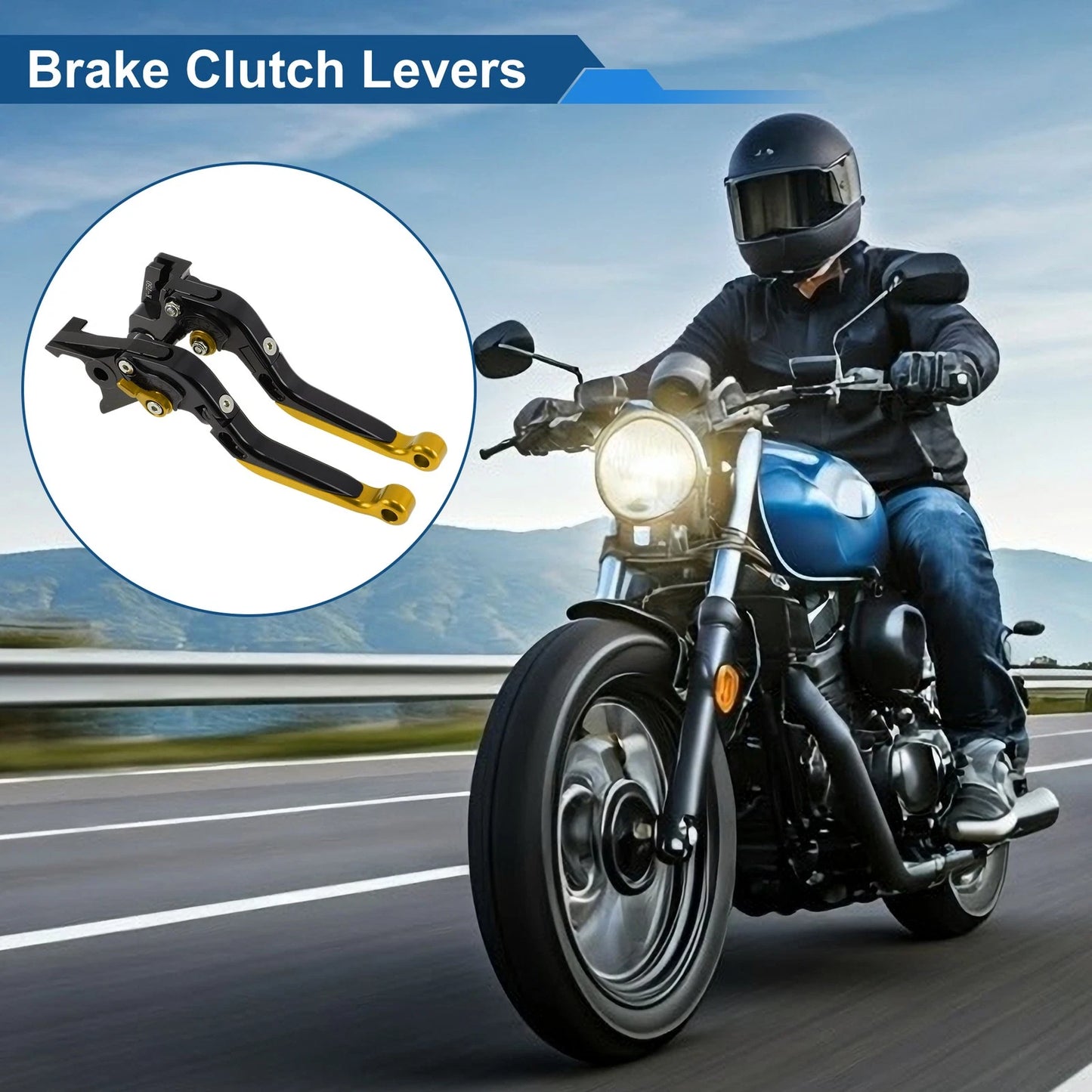 Brake Clutch Levers / 1 Pair / Short Long for Kawasaki Z650RS (2022–2023)