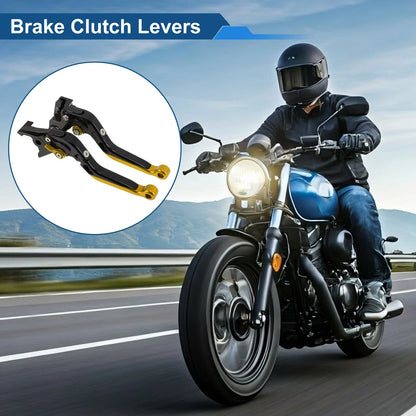 Brake Clutch Levers / 1 Pair / Short Long for Kawasaki Z650RS (2022–2023)