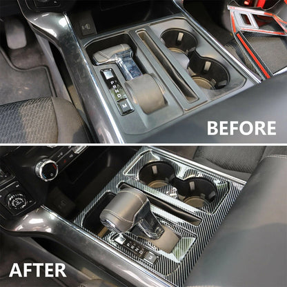 Console Cup Holder Gear Shift Bezel Frame for Ford F150 (2021-2022)