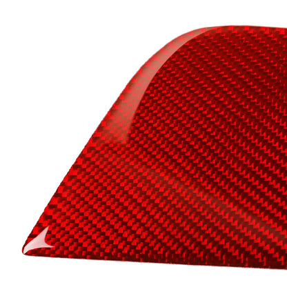 Carbon Fiber Red Rear Console Panel Cover Trim for Subaru WRX STI (2015-2021)