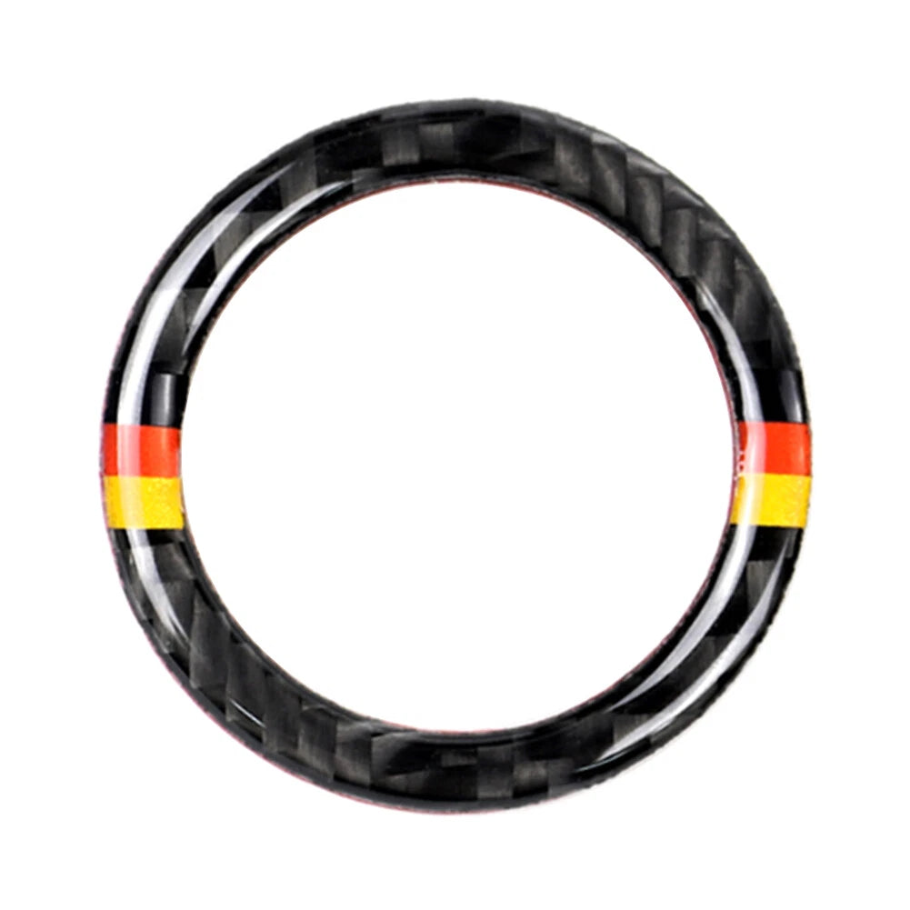 Carbon Fiber Engine Start Stop Button Ring Cover for Mercedes-Benz A B C GLC