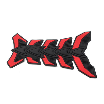 3D Red Fish Bone Gas Fuel Oil Tank Pad Decal Sticker for Motorcycle